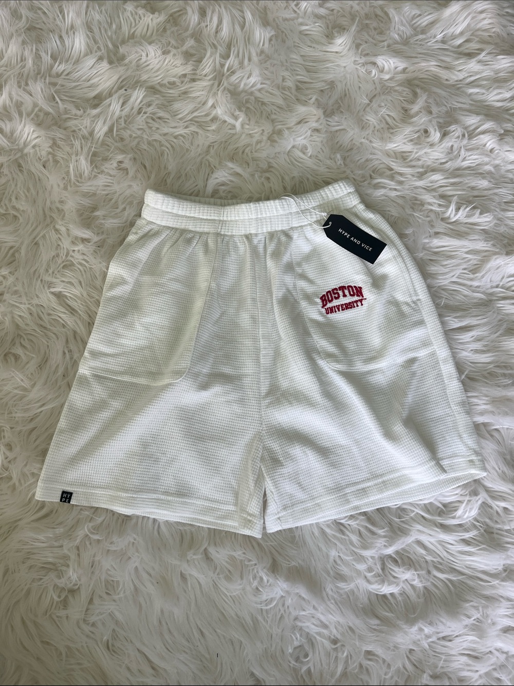 NWT Boston University Waffle Shorts